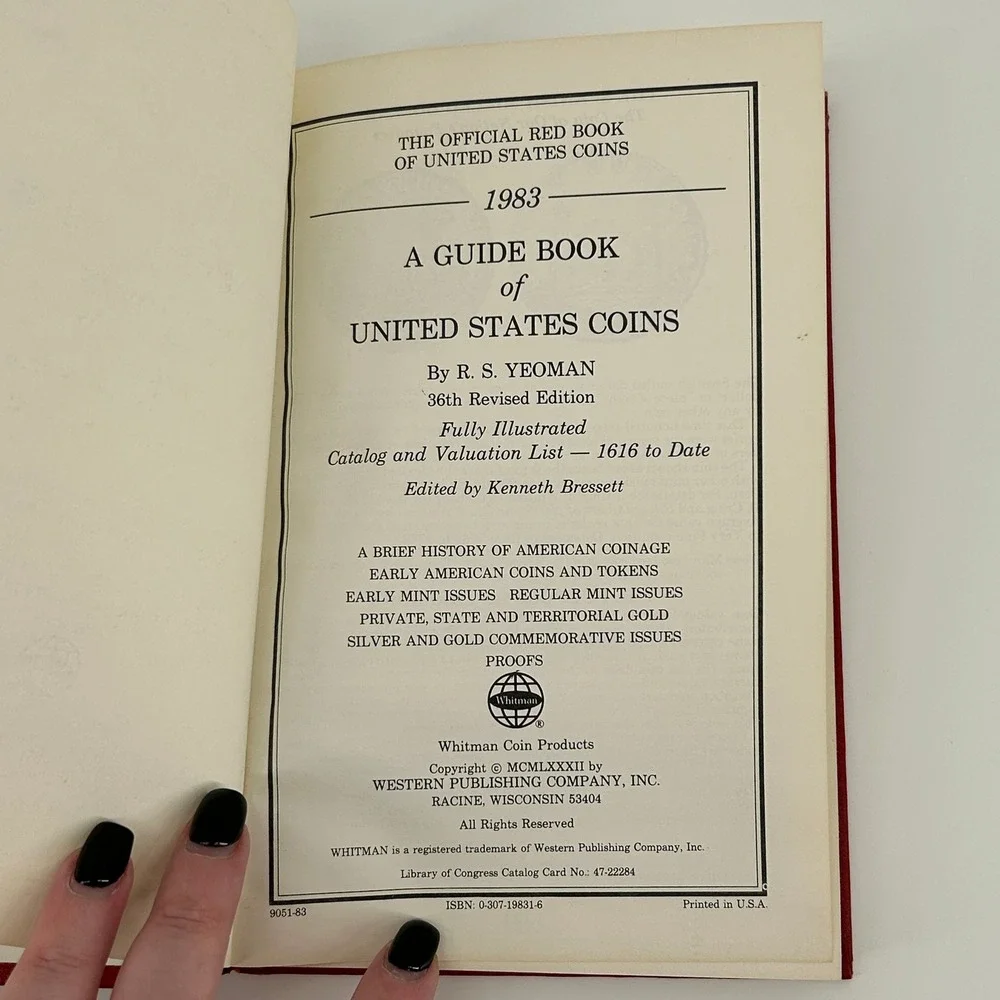 A Guide Book of United States Coins 36th Edition 1983 R. S. Yeoman Hardcover USA